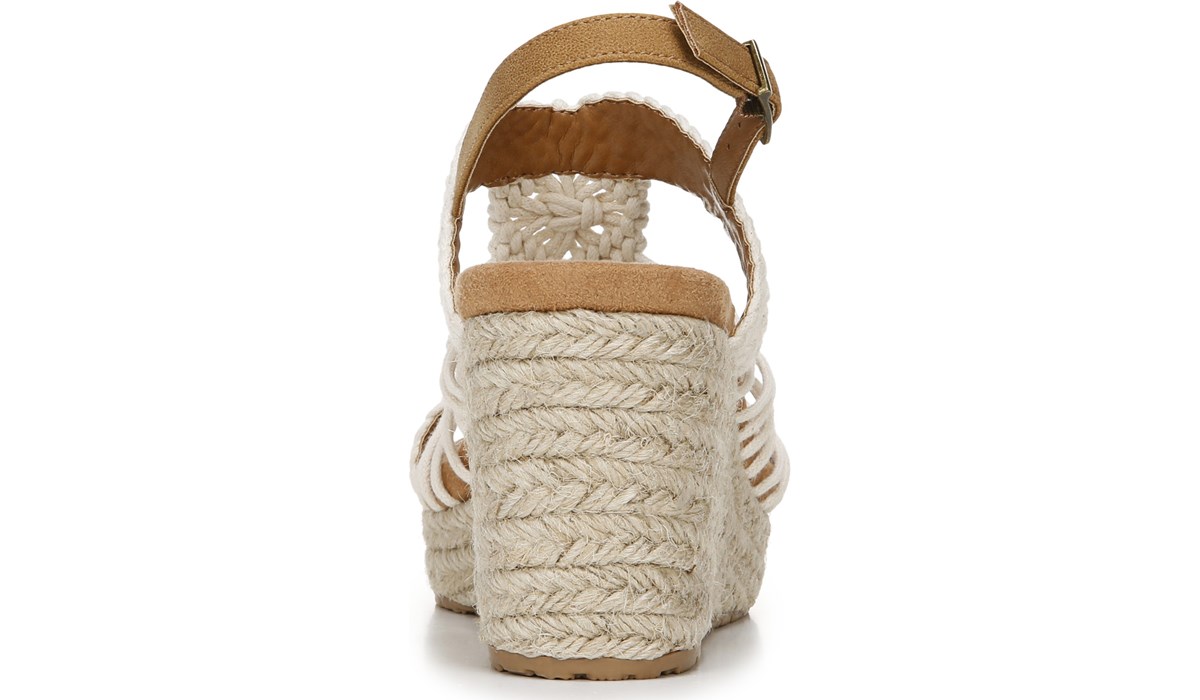 ZodiacShoes.com | Zodiac Palm Espadrille Wedge Sandal in Natural Fabric